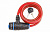 Противоугонка ключ L 1800мм, ф 8мм, St. 87318, черно-красная, 540056